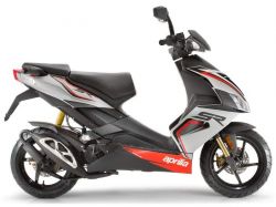 Aprilia SR 50 H2O ie+carb 2004-2009 zilver