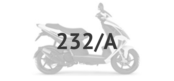 Onderdelen Piaggio NRG Power DD 2007-2017 azuurblauw proteo 232/A