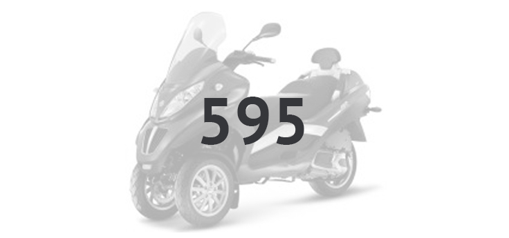 Onderdelen Piaggio MP3 300 LT Sport 2009-2014 sterwit 595