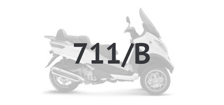 Onderdelen Piaggio MP3 500 LT Business 2014-2016 grijs 711/B