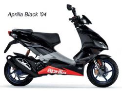 Aprilia SR 50 H2O ie+carb 2004-2009 zwart