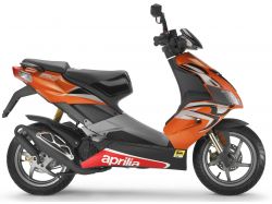 Aprilia SR 50 H2O ie+carb 2004-2009 oranje
