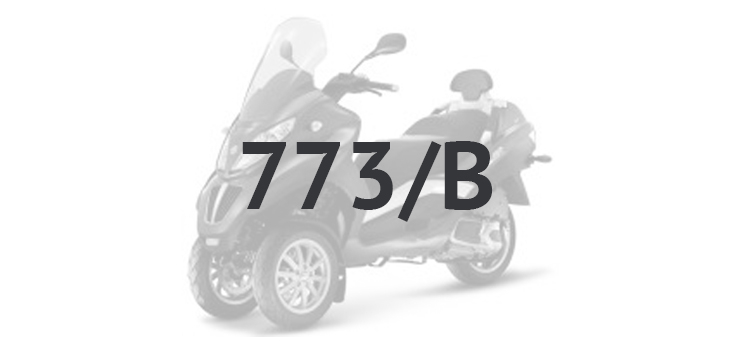 Onderdelen Piaggio MP3 300 LT Sport 2009-2014 grijs nevelwolk 773/B