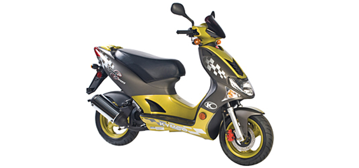 Onderdelen Kymco Super9 AC 2-takt nieuw model geel - zwart