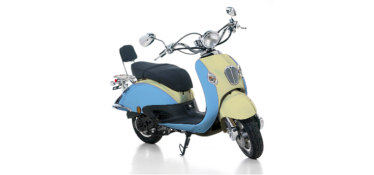 Onderdelen BTC Grande Retro GT1 blauw creme metallic