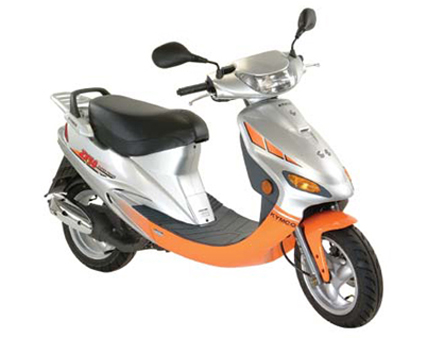Onderdelen Kymco ZX 2-takt zilver-oranje