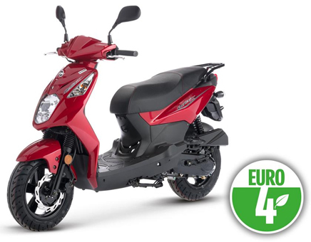 Sym Orbit II Euro 4 Red