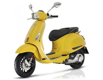 Onderdelen Vespa Sprint 4-takt 2V 25km/h versie) matt yellow 974/a