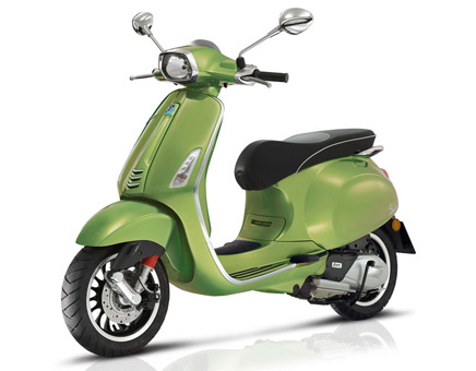 Onderdelen Vespa Sprint 4-takt 2V (25km/h versie) metallic green 341/a