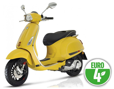Onderdelen Vespa Sprint 4-takt 3V (euro4 injectie IGET) matt yellow 974/ a