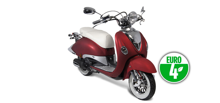 Onderdelen AGM Retro Extra mat rood Euro4