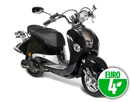 Onderdelen AGM Retro Extra zwart Euro4