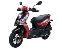Sym Crox 50 E5 RED/BLACK (R-086/BK-5560S)
