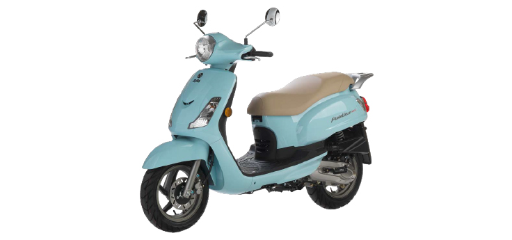 Sym Fiddle II E2 Blauw (BU2957C)