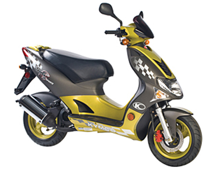 Onderdelen Kymco Super9 AC 2-takt nieuw model geel - zwart
