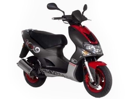 Onderdelen Kymco Super9 2t lc o.m matzwart-rood