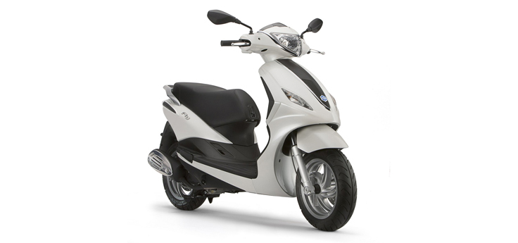 Onderdelen Piaggio New Fly 4-takt 4-klepper (45km/h uitvoering) wit 566