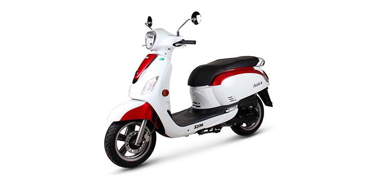 Sym Fiddle III (WH006 R010CA) white red