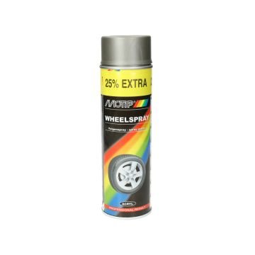 Spuitbus wielspray grijs 500ml Motip