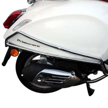 Valbeugels achter Vespa Primavera chroom Faco