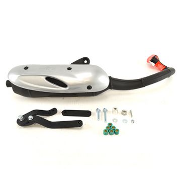 Uitlaat Kymco-SYM horizontaal 50cc 2-takt Dink/Super 9/Vitality/People/Yup/B-W/Cobra/Jet/Mask.Red Devil/RS/Shark LeoVince Sito 0701