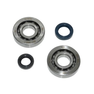 Lagerset - Keerringsset voor krukas -BGM Peugeot 50 (verticaal mechanische oliepomp) Speedfight 1-2 (&lt;-2004)/Metal-X/X-fight/Buxy/Elyseo/Elystar/Looxor/Speedake/Squab/TKR/SC/Vivacity/Trekker/Zenith/SV