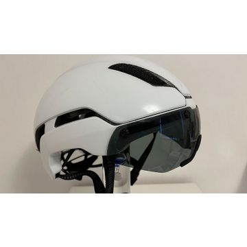 Vizier pedelec/snorfiets helm anti-kras UV380 smoke lem current