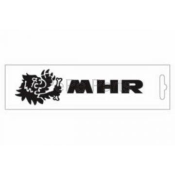 Sticker universeel woord (MHR met leeuw) 16cm zwart Malossi origineel