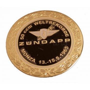 Sticker Zundapp logo rond Zundapp Monza  zwart/goud z517-12.127