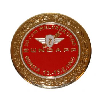 Sticker Zundapp logo rond Zundapp Monza  rood/goud z517-12.127/r