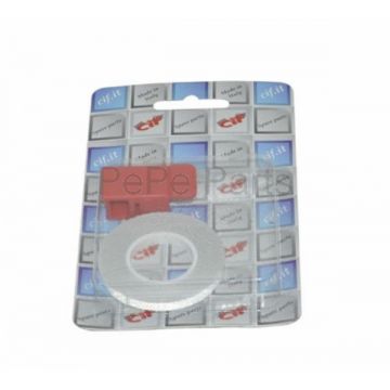 Sticker wielstriping / bies + Montage-adapter wit