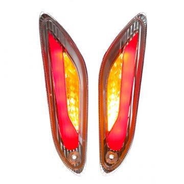 Knipperlicht set Vespa Primavera / Sprint helder led 2.0 (Audi look) achterzijde