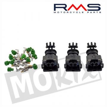 CONNECTOR STEKKER PLUGSET (MINITIMER) 3delig WR