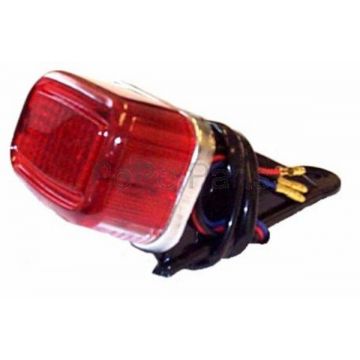 Achterlicht opbouw op achterkant achter buddyseat universeel zwart (onder andere Honda/Yamaha/Suzuki MT-MTX-DT-TSX-ER)