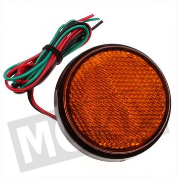 Reflector rond 58mm + LED lamp oranje Elec