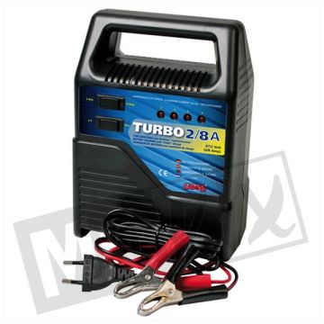 ACCU LADER TURBO 6V/12V 2-8 amp LAMPA
