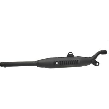 Einddemper zwart lang origineel model Honda MT5/MT8