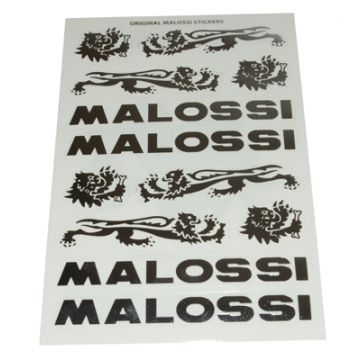 Stickerset chroom/grijs Malossi 3314465 3-delig