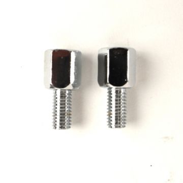 Adaptor set spiegel chroom M10 naar M8 DMP 2 stuks