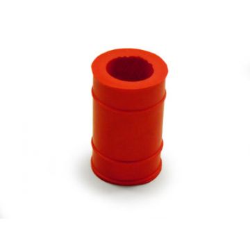 Uitlaatdemper rubber kort 22mm rood universeel