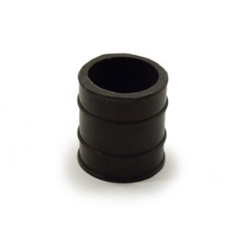 Uitlaatdemper rubber kort 30mm zwart universeel