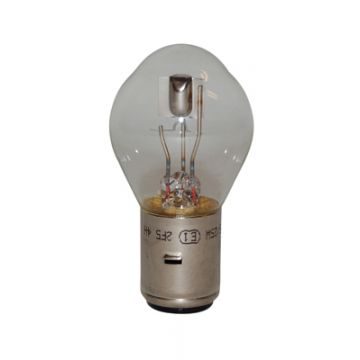 Lamp -BA20d- 6V 25/25W - wit - helder glas