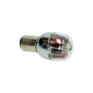 Lamp led BA20d 12V smal multi-color