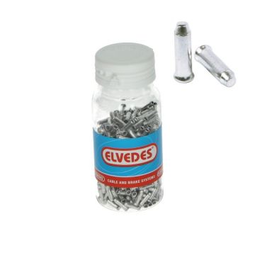 Antirafeldopje binnenkabel universeel 2.3mm aluminium Elvedes 500 stuks