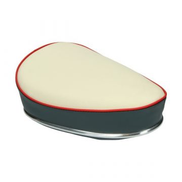 Zadel o.a. condor creme/grijs Puch