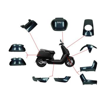 Kappenset Niu N-serie metallic blauw DMP 10 pcs