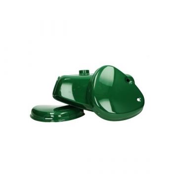 Benzinetank + zijdekselkap set Simson S51 groen donker