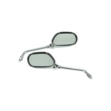 Spiegelset universeel ovaal kort m10 chroom