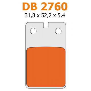 Remblokkenset Aprilia AF1/cros/F12/fif/RST voor delta db2760