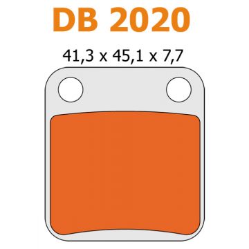 Remblokset Honda MB/Peugeot Vivacity>08 voor Delta db2020 m-1